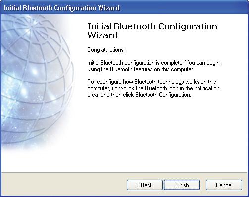 7 If you want to configure another Bluetooth device, click Next and follow the on-screen instructions.