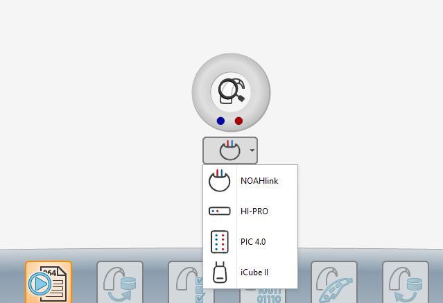 Configuration Communication Interface Select Communication Interface (HI-PRO, NOAHlink, Pic 4, icube II) Open U:set software by double-clicking on the desktop "U:set" icon.