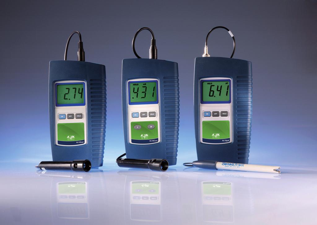 Electrochemistry Meters Series AL10 Determination of ph, Conductivity 80 Highlights High measuring accuracy Light weight Protective