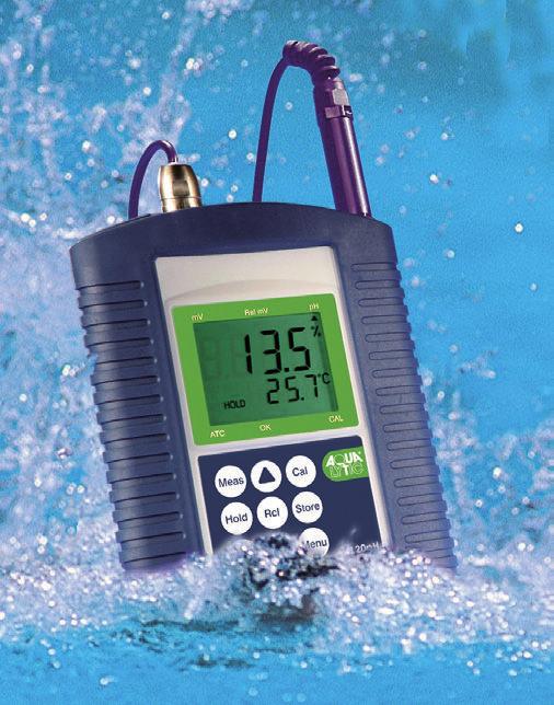 AL20pH ph / redox measurement and measurement (Pt1000 or NTC 30kOhm) Automatic (ATC) Auto Hold function Internal memory for 20 data sets Automatic buffer recognition with Tintometer standard or DIN