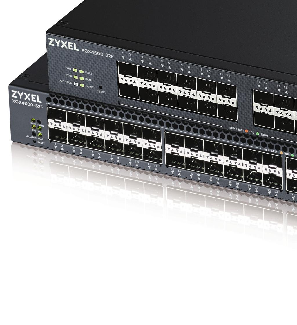 XGS4600 Series 28/48-port GbE L3 Managed Switch with Bandwidth-intensive applications such as multimedia streaming, VoIP and video surveillance are used daily in business networks for more efficient