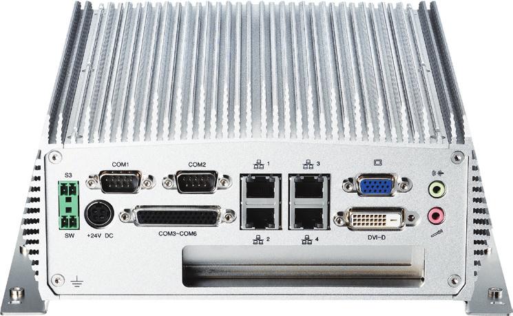0 2 x DB9 for RS232/422/485; 1 x DB44 serial port for 4 x RS232 1 x Internal mini-pcie socket supports optional Wi-Fi or 3.