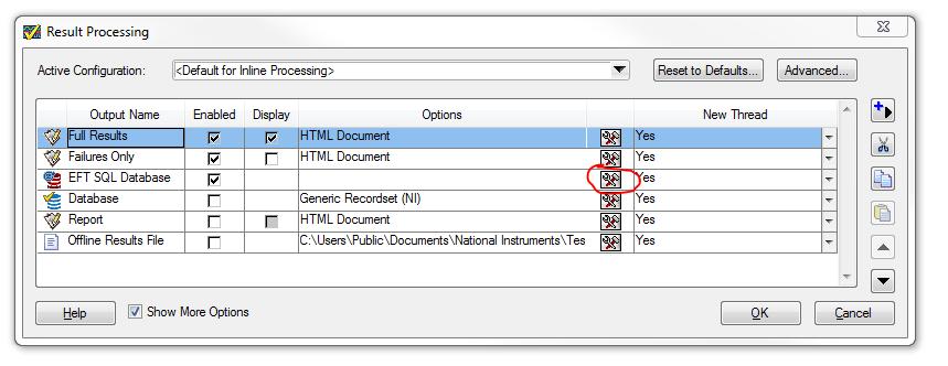 (If the Insert New button is not visible, check the Show more options checkmark found in the lower left corner of the window.) a. Select EFT SQL Database.