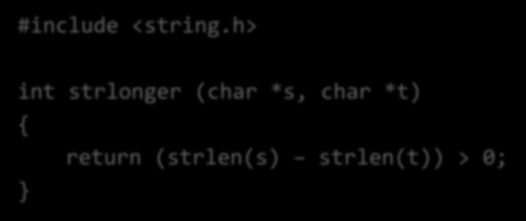 Example 3 #include <string.