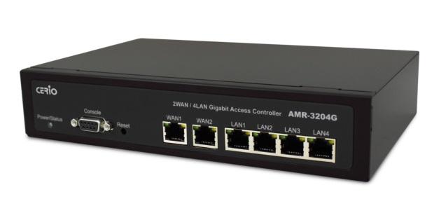 AMR-3204G-M AP Management Access Controller EAN Code : 4712757152630 The AMR-3204G-M is a full-featured Wireless LAN Giga Ethernet security controller that utilizes Cerio GS Kernel CenOS 3.