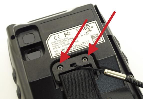 1 - Removing the Battery 1.   Pull on the strap, and the battery will pop out. Figure 3 3.