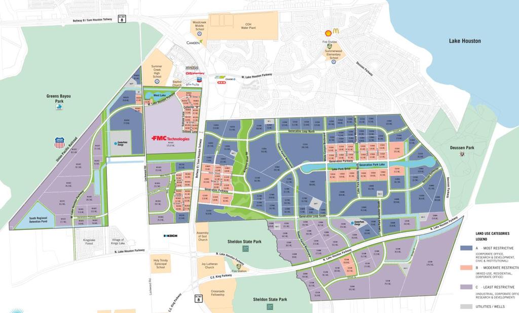 Generation Park Master Plan Outstanding Attributes of a Best-in-Class Business Park Generation Park is ideally located on the northeast corner of Beltway