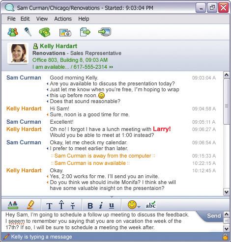 Page 6 In-line spell check, rich text and emoticons will make sure your messages are conveyed with their intended meaning.