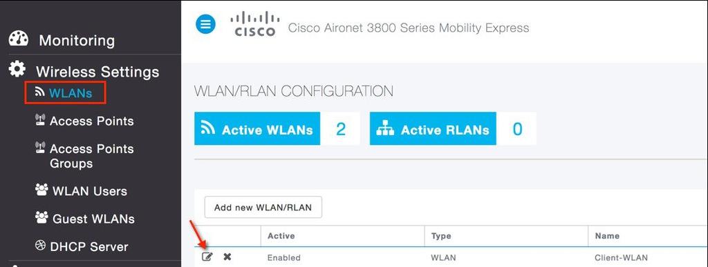 Master AP Failover and Electing a new Master Scheduling WLAN Scheduling WLAN Navigate to