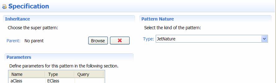 51 / Pattern Structure Specification View
