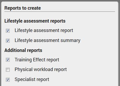 39 Select the reports and click OK. When you have done all the settings, click Save.