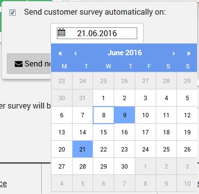 If you do not want the survey to be sent at all, remove the selection from Send customer survey automatically on.