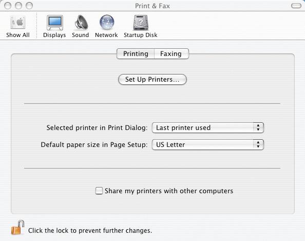 Installing the Printer on your Macintosh Open the System Preferences from the Apple menu and select Print & Fax.