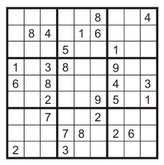 EXAMPLE: SUDOKU Variables: X ij, each open square Domain: {1:9}