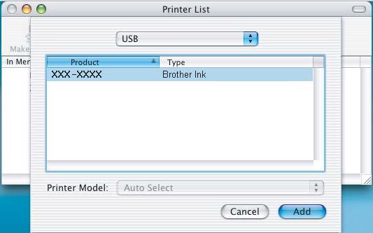 During this time the following screen will pper. g h Choose XXX-XXXX (where XXX-XXXX is your model nme), nd then click Add. Click Print Center, then Quit Print Center.