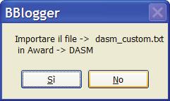 where you have put the downloaded file. One click on dasm_custom.