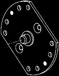 positions round pin Staffa orientabile con perno quadrato e relativa sella Revolving