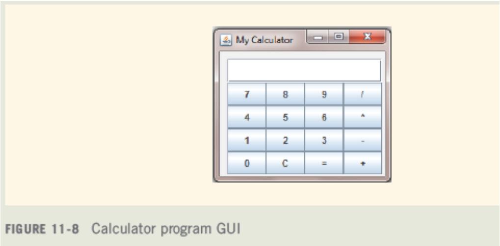 Programming Example: Calculator Java