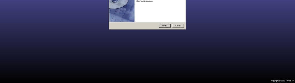 As an alternative, an installation CD may have been supplied. Locate the downloaded file and then click to execute it.