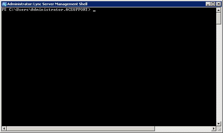Configuration Note B. Configuring Lync Server 2010 The following screen is displayed: Figure B-18: Management Shell CLI 2.