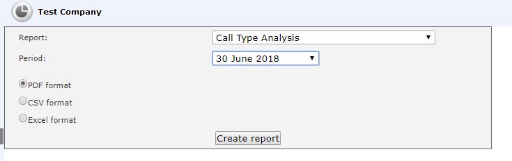 SECTION 4 CREATING REPORTS In the Create Report page you can create a range of pre-configures reports in PDF, Excel or CSV format.