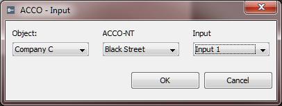 56 ACCO Soft SATEL Fig. 46. Input adding window. After you have defined parameters of the input being added, click on the OK button. The input symbol will appear on the map.