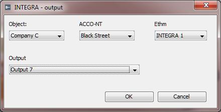 SATEL ACCO Soft 59 Cancel click to cancel the changes made. Fig. 52. Output adding window (output of the alarm system). Having defined the parameters of the output to be added, click OK.
