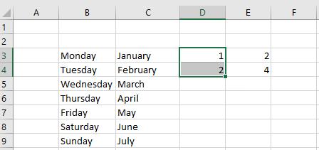Excel 2016 Foundation Page 62 Use AutoFill to extend