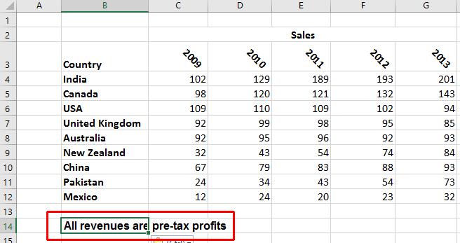 Excel 2016 Foundation Page 93 Select cell B14 and
