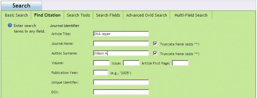 Find Citation (when available) Use Find Citation to quickly locate a specific citation.