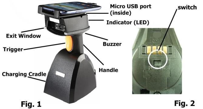 RIOSCAN CCD barcode scanner Quick Guide M o de l no: i CR6307AS Introduction Designed primarily for smartphone, the icr6307as is a CCD barcode scanner that allows you to scan various barcoded items