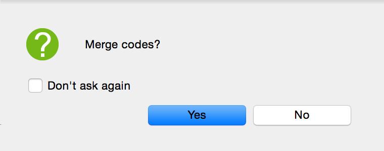To make Code A a subcode of Code B, proceed as follows: 1. Go into Link Mode by clicking the Link (Define as Subcode) symbol. 2.
