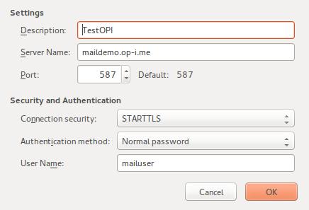 22: Incoming Mail Server settings