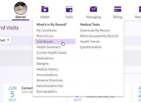 Health View your test results With MyChart, you can view test results as soon as they become available, rather than waiting for a phone call or letter from your care team.