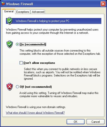 Discovery Tool & Windows Firewall Appendix C: Allowing Device Discovery Tool to Work with Windows Firewall The Device Discovery Tool installation makes an exception in the Windows XP or Windows