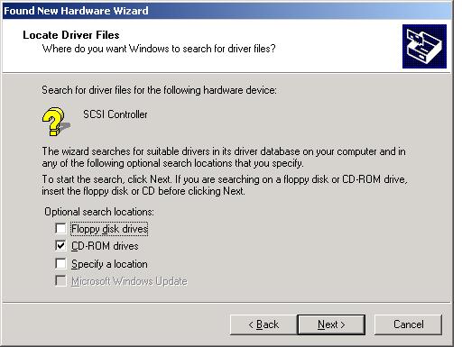 inf file, which is in the Drivers directory on the Intel CD,