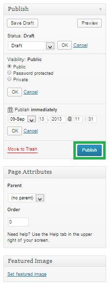 PAGES On this tab, you will be working with the different pages of the site. You will be able to create your pages and modify the basic information about them.
