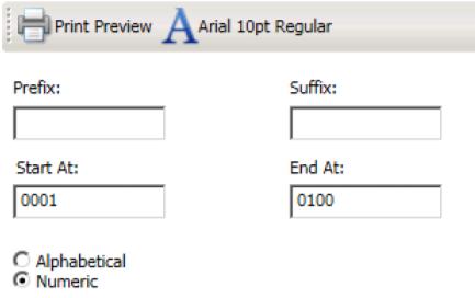 Prefix (optional), for numbers that require a prefix 2. Suffix (optional), for numbers that require a suffix 3.