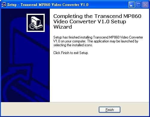 3. Select Video Converter and follow the instructions that follow to install the MP860 Video Converter. 4. The InstallShield Wizard window will appear. Click the Next button to continue.