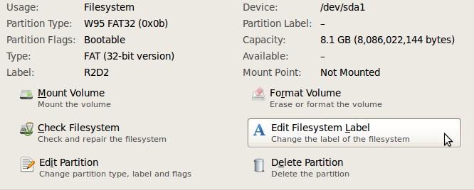 All opened files on the respective media have to be closed to work with the partition editor.