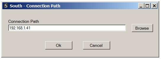 The Connection path can be set by right-clicking on the module and selecting the Connection Path option. Figure 3.
