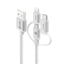 Apple Cables Black Space Grey Silver Black Space Grey Silver Black Space Grey Silver USB-A to Micro USB/Lightning/USB-C - Male to Male The ALOGIC USB-C to Micro USB/Lightning /USB-C Cable lets you