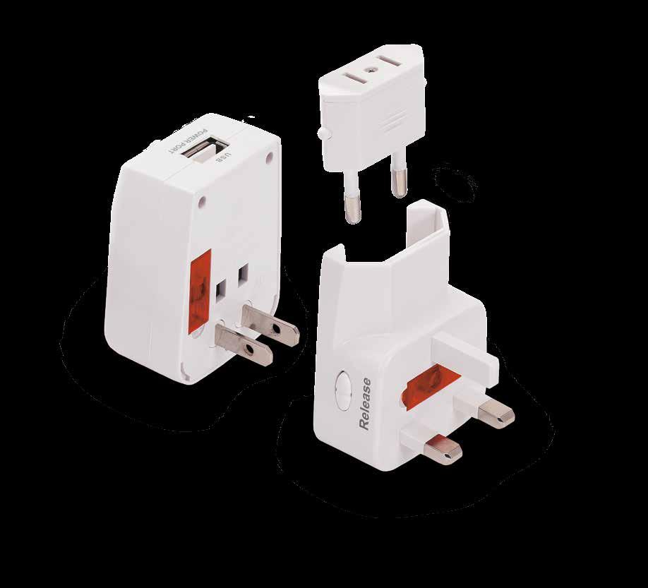 Compatible with the USA, UK, Europe, Asia, Africa and Australia, eliminate the need to take numerous chargers on your travels,