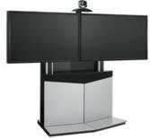 199,00 VOG-PVF4112S Vogel s PVF 4112 Silver The PVF 4112 is a standalone videoconferencing furniture for single displays from 55" to 70" and dual displays up to 65".