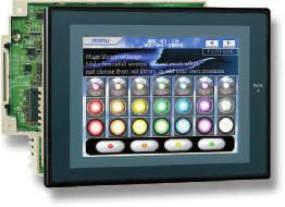 NSJ12/NSJ10 Integrated controller HMI with integrated PLC and Network interface The NSJ12 and NSJ10 are combined with a CJ1G-CPU 45H and a DeviceNet or PROFIBUS interface fitted into a compact