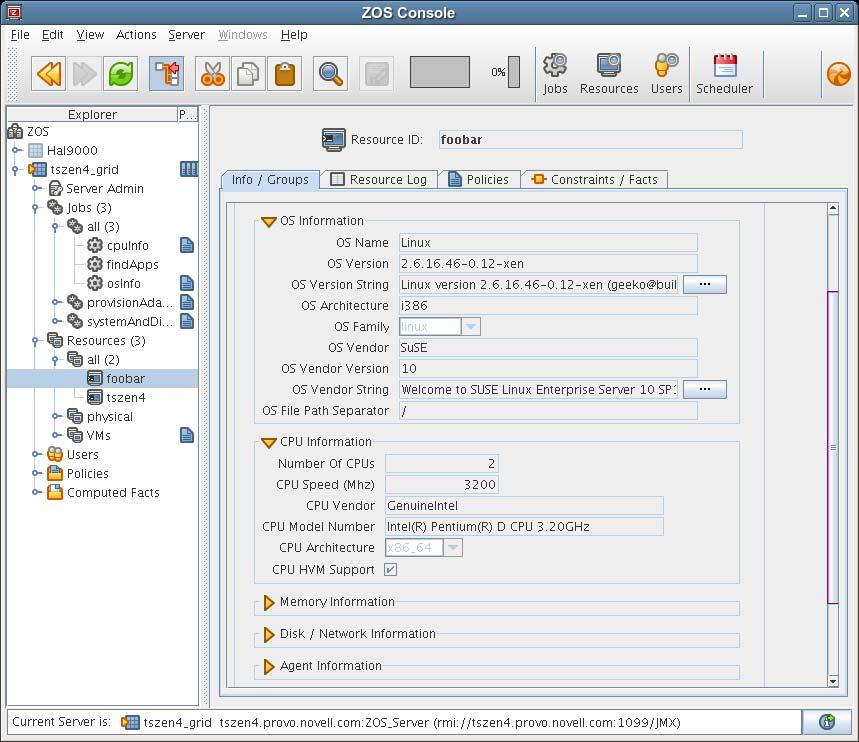 In this walkthrough of basic ZENworks Orchestrator functionality (the basic HPC management pack), you can see three jobs were configured to run.