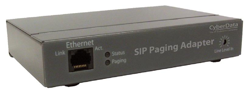 The IP Endpoint Company SIP Paging Adapter Operations Guide SIP Compliant Part #011233 Document Part