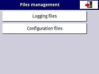 Fig. 7.18. Files management menu Fig. 7.19.