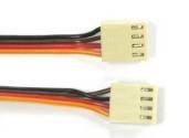 Connect power cable (thick red and black wire) to