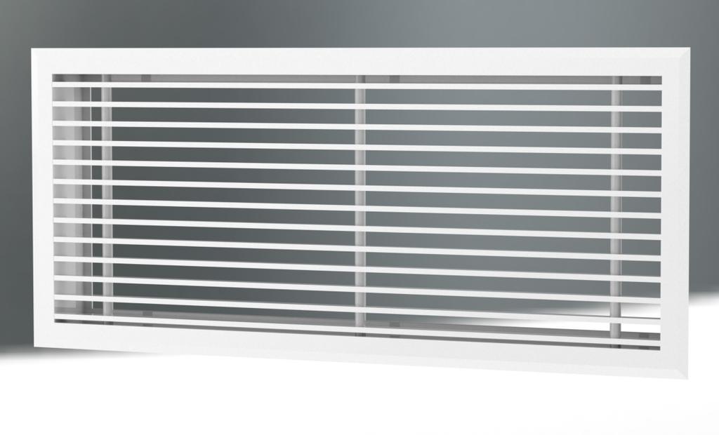 RPSL/RPVL Floor grille Grilles for supply and exhaust air for floor or window-sill Vertical or angled fixed blades Removable grille for easy access for cleaning Can be installed in a string Structure
